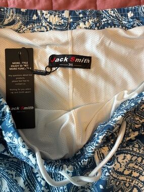 Jack Smith Blue Paisley Skort with White shorts